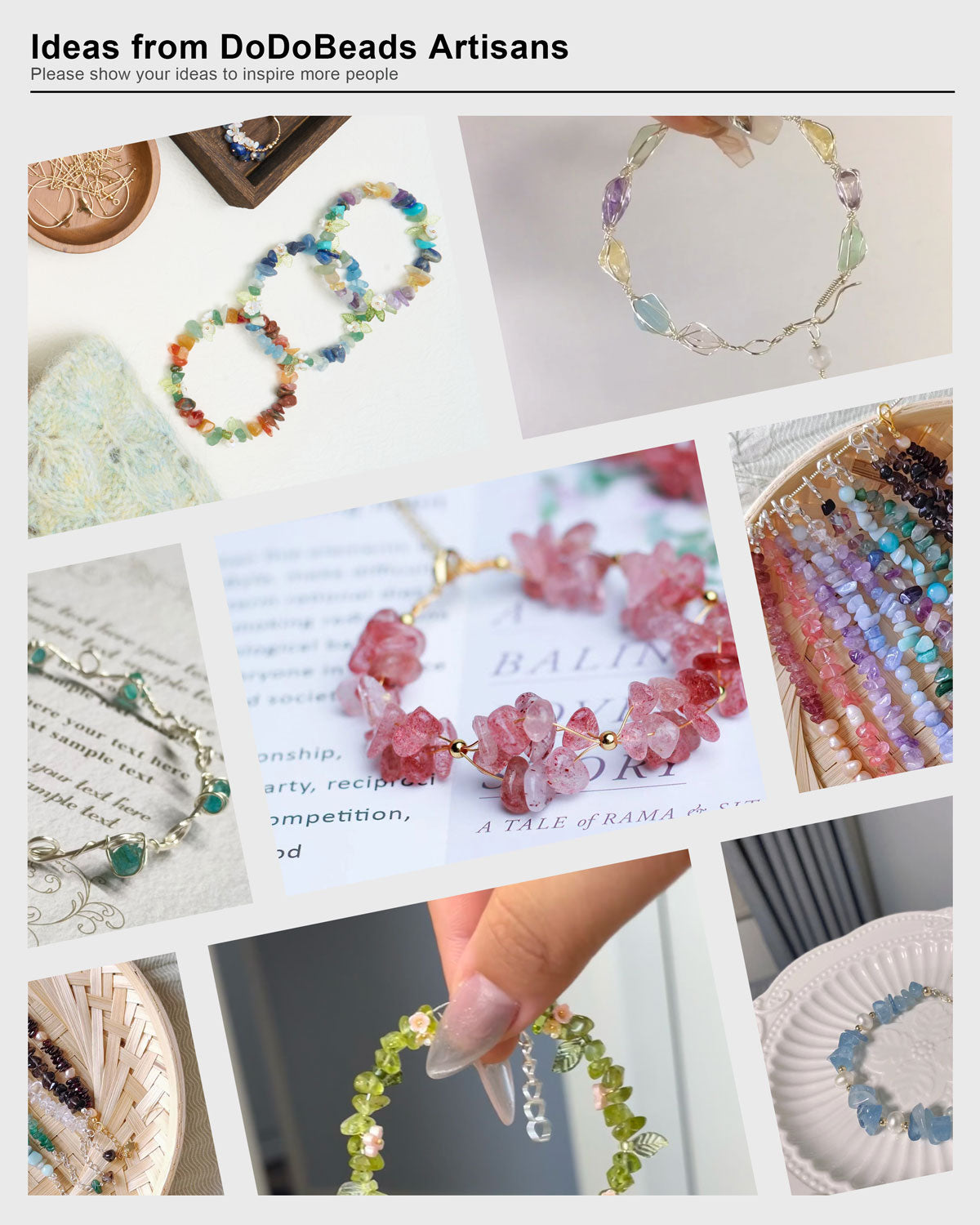 1910 Pcs Jewelry Making Kit - DIY Bracelet & Earring Supplies with Natural Stone Beads for Adults & Beginners
