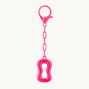 DoDoBeads Initial Keychains, Pink Bubble Bag Charm for Handbags