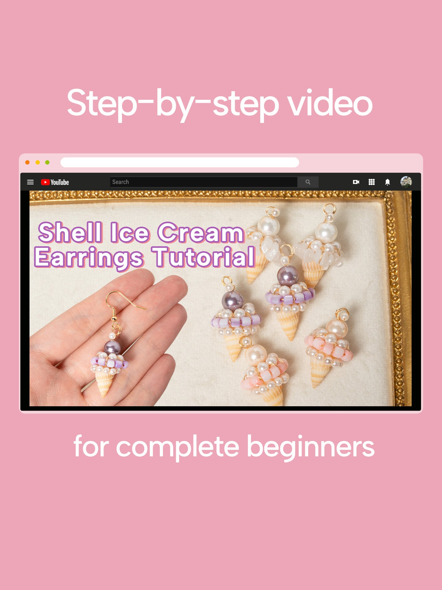 DoDoBeads Earring Making Kit, Pearl Earrings Making Kit, Jewelry Making Kit with Shell Beads, Pearl Beads, Natural Crushed Stone, Tools, Jewelry Making Kit for Adults, Jewelry Making Supplies