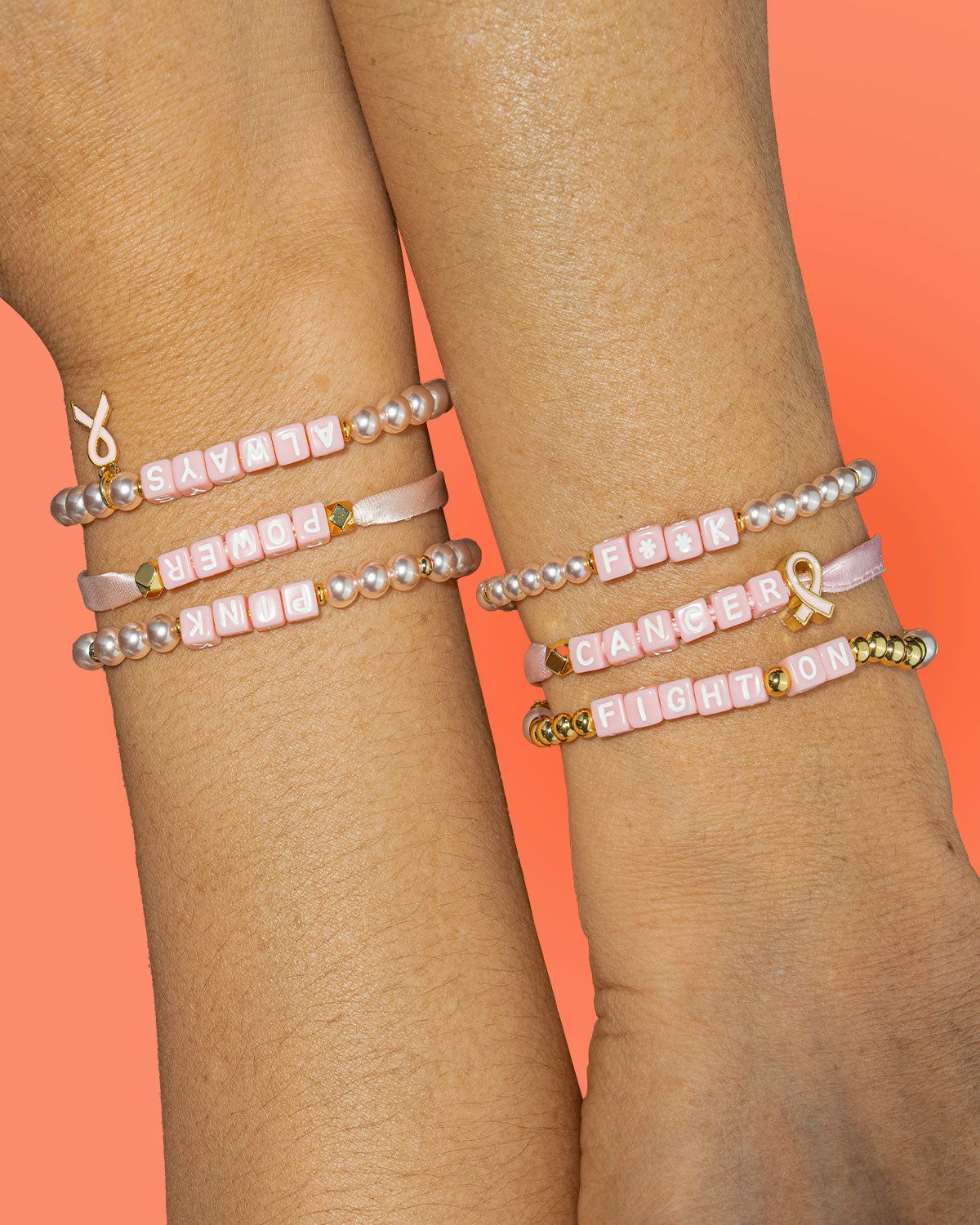Breast Cancer Awareness Bracelets, Red Ribbon Week Bracelets Bulk, Cancer Care Gifts for Women, Support Gift for Women & Survivors