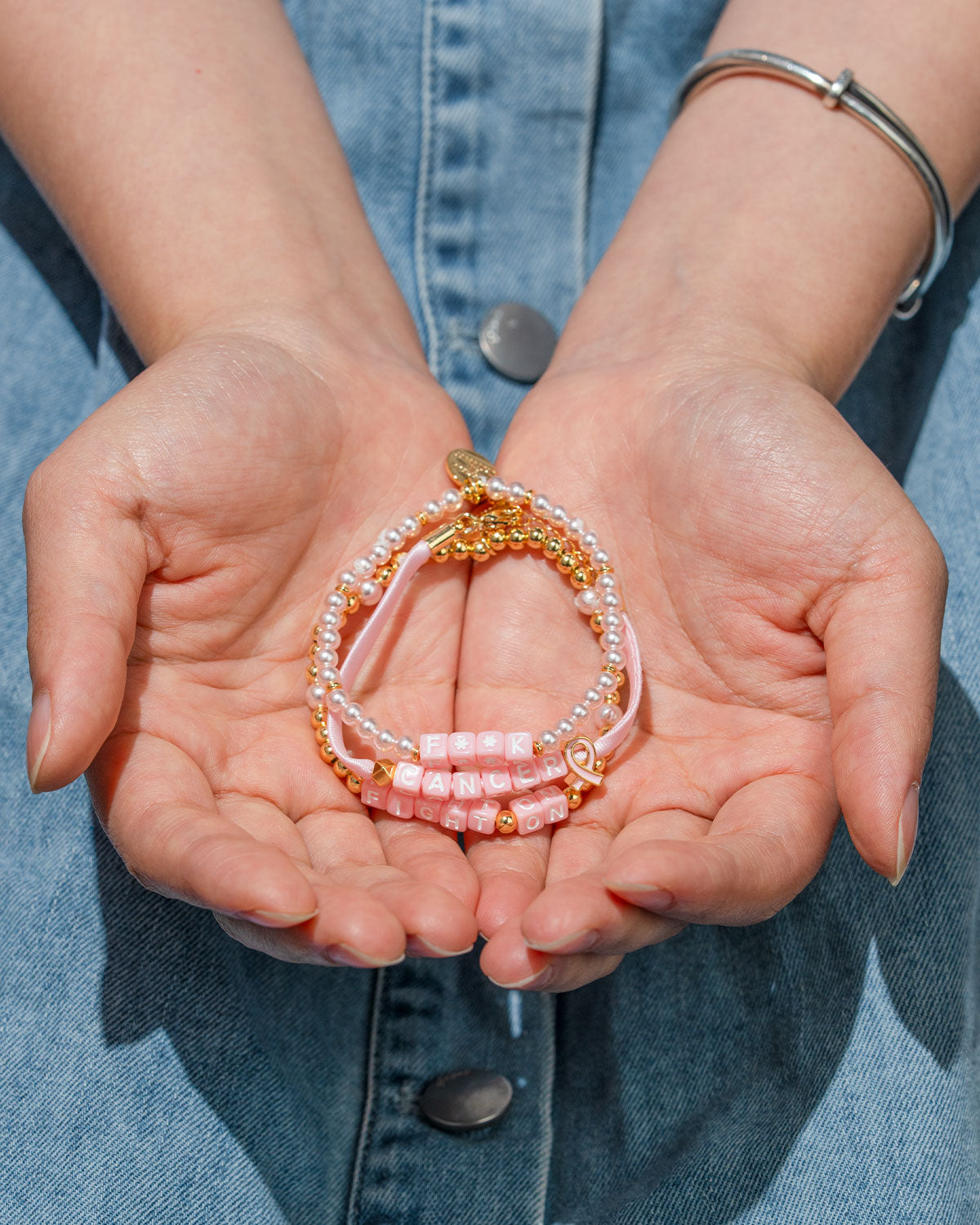Breast Cancer Awareness Bracelets, Red Ribbon Week Bracelets Bulk, Cancer Care Gifts for Women, Support Gift for Women & Survivors