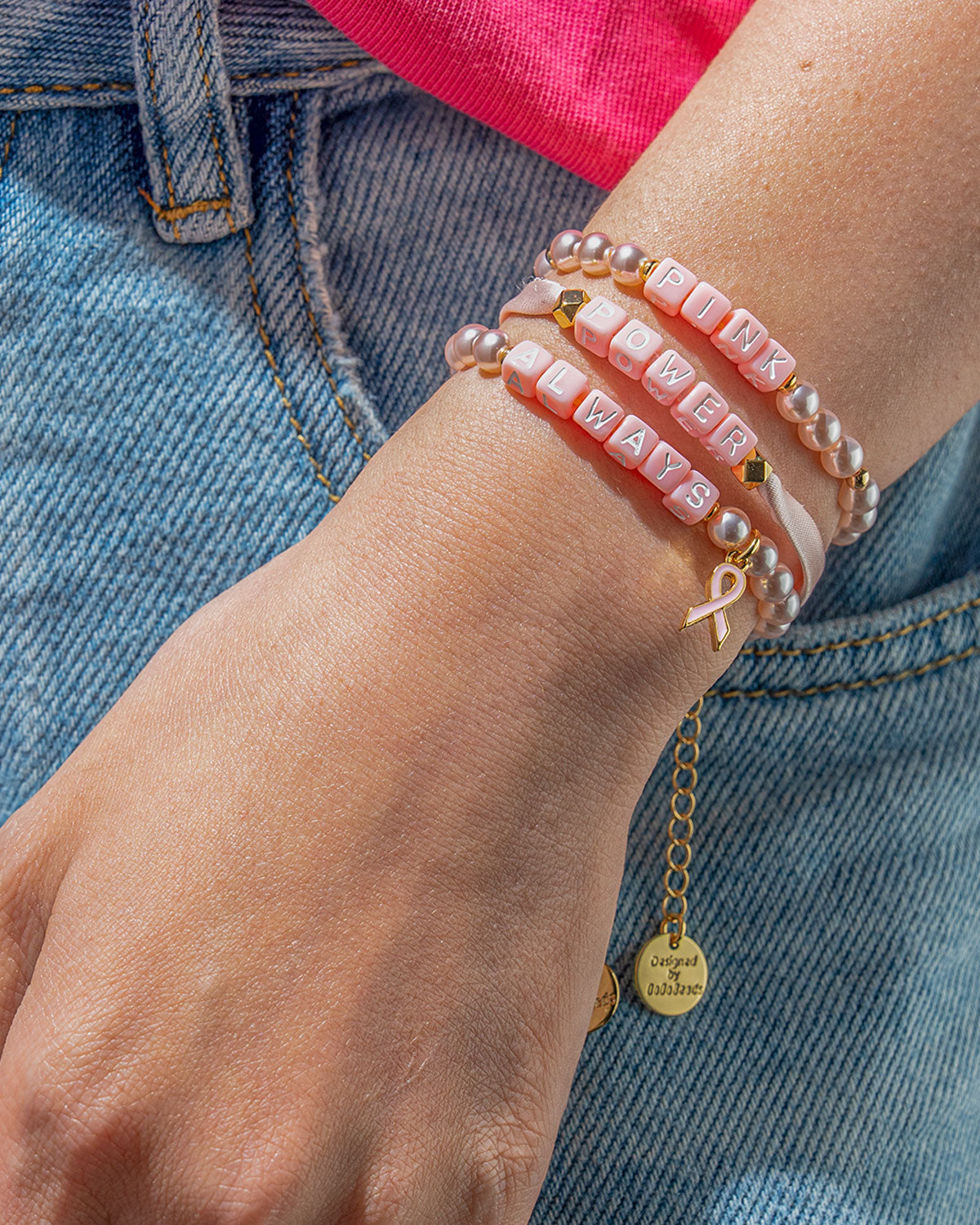 Breast Cancer Awareness Bracelets, Red Ribbon Week Bracelets Bulk, Cancer Care Gifts for Women, Support Gift for Women & Survivors