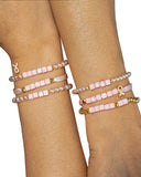 Breast Cancer Awareness Bracelets, Red Ribbon Week Bracelets Bulk, Cancer Care Gifts for Women, Support Gift for Women & Survivors