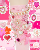 DoDoBeads 87 Pcs Junk Socks Charms Kit, Gold and Pink Charms
