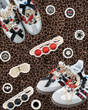 DoDoBeads 85 Pcs Junk Socks Charms Kit, Black and Red Charms for Socks