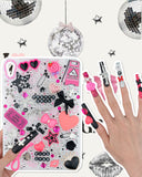 1050 Pcs Junk Phone Case Charms Kit, Charms for Customizing Cases, Kawaii Bow, Letter Beads, Nail Accessories, Flatback Pearls, Rhinestones, Cute Aesthetic Decor for Personalization