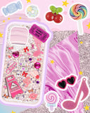 DoDoBeads 2250 Pcs Junk Case Charms Kit, Charms for Junk Cases, Phone Case Charms, Junk Case Kit with Big Charms, Bow Charms, Nail Charms, Letter Beads, Pink Charms,Junk Beads Charms