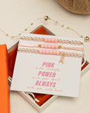 Breast Cancer Awareness Bracelets, Red Ribbon Week Bracelets Bulk, Cancer Care Gifts for Women, Support Gift for Women & Survivors