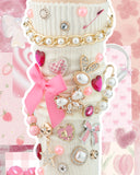 DoDoBeads 87 Pcs Junk Socks Charms Kit, Gold and Pink Charms