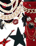 DoDoBeads 85 Pcs Junk Socks Charms Kit, Black and Red Charms for Socks