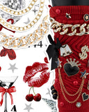 DoDoBeads 93 Pcs Junk Sock Charm Kit