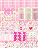 DoDoBeads 95 Pcs Pink Shoe Charms for Sneakers