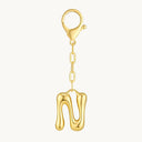 DoDoBeads Initial Bag Charms, Bubble Letter Charm for Handbags