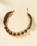 DoDoBeads Leopard Layered Scarf Necklace