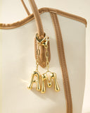 DoDoBeads Initial Bag Charms, Bubble Letter Charm for Handbags