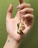 DoDoBeads Initial Bag Charms, Bubble Letter Charm for Handbags