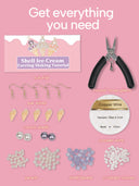 DoDoBeads Earring Making Kit, Pearl Earrings Making Kit, Jewelry Making Kit with Shell Beads, Pearl Beads, Natural Crushed Stone, Tools, Jewelry Making Kit for Adults, Jewelry Making Supplies