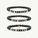 To My Son Bracelets Inspirational Beaded Bracelets Set for Him