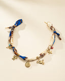 DoDoBeads Scarf Charm Necklace, Ocean Spirit, Boho Bandana Necklace