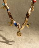 DoDoBeads Scarf Charm Necklace, Ocean Spirit, Boho Bandana Necklace