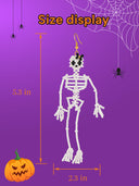 DoDoBeads Skull Earring Making Kit, Halloween Earrings Making Kit, Jewelry Making Kit with Glass Beads, Gold Spacer Beads, Earring Hooks, Jump Rings, Tools