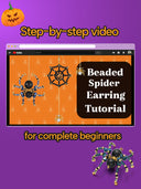 DoDoBeads Earring Making Kit, Halloween Beads Kit, Jewelry Making Kit with Glass Beads, Crystal Beads, Tube Beads, Gold Spacer Beads, Copper Wire, Earring Hook, Jump Rings, Tools