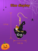 DoDoBeads Wizard Earring Making Kit, Halloween Earrings Making Kit, Jewelry Making Kit with Glass Beads, Crystal Beads, Tube Beads, Gold Spacer Beads, Copper Wire, Earring Hook, Jump Rings, Tools