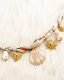 DoDoBeads Scarf Charm Necklace – Seaside Adventure – Nautical Hot Air Balloon Scarf Necklace