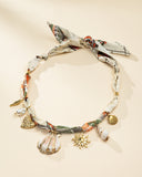 DoDoBeads Scarf Charm Necklace – Seaside Adventure – Nautical Hot Air Balloon Scarf Necklace