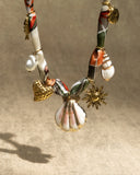 DoDoBeads Scarf Charm Necklace – Seaside Adventure – Nautical Hot Air Balloon Scarf Necklace