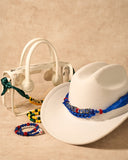 DoDoBeads Game Day Scarf Bracelet Set Blue&Red