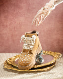 DoDoBeads Chunky Rope Shoe Laces Kit with Charms, Gold Sneaker Charms, Maximalist Junk Shoes Laces for Boots & Sneakers