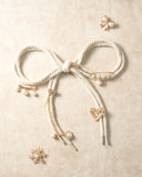 DoDoBeads Chunky Rope Shoe Laces Kit with Charms, Gold Sneaker Charms, Maximalist Junk Shoes Laces for Boots & Sneakers