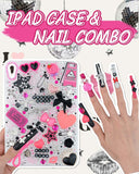 1050 Pcs Junk Phone Case Charms Kit, Charms for Customizing Cases, Kawaii Bow, Letter Beads, Nail Accessories, Flatback Pearls, Rhinestones, Cute Aesthetic Decor for Personalization