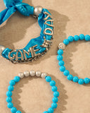 Game Day Scarf Bracelet Set for Women DET