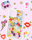 DoDoBeads 2250 Pcs Junk Case Charms Kit, Charms for Junk Cases, Phone Case Charms, Junk Case Kit with Big Charms, Bow Charms, Nail Charms, Letter Beads, Pink Charms,Junk Beads Charms