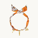 DoDoBeads Orange Scarf Necklace