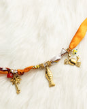 DoDoBeads Orange Scarf Necklace