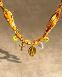 DoDoBeads Orange Scarf Necklace