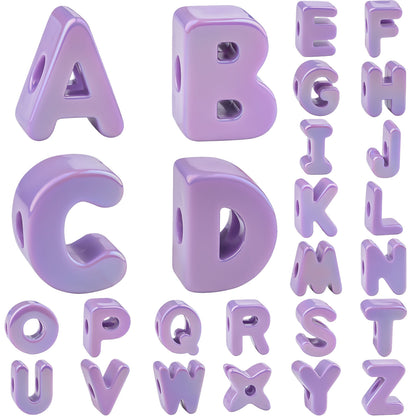 26 Pcs Cute Large Letter Beads, 20mm Jumbo Square Acrylic Letter Beads, Big Letter Beads for Bracelets, Necklaces, Bagcharms, Shoelaces, Keychains, Lanyards, Letter Charms for Craft
