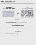 1650 Pcs Letter Beads with Extra Vowels and Number Beads- Letter Beads for Bracelet- Bracelet Letter Beads- Letter Beads for Friendship Bracelets