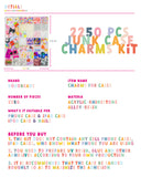 DoDoBeads 2250 Pcs Junk Case Charms Kit, Charms for Junk Cases, Phone Case Charms, Junk Case Kit with Big Charms, Bow Charms, Nail Charms, Letter Beads, Pink Charms,Junk Beads Charms