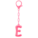 DoDoBeads Initial Keychains, Pink Bubble Bag Charm for Handbags
