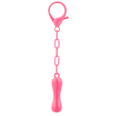 DoDoBeads Initial Keychains, Pink Bubble Bag Charm for Handbags