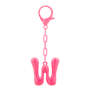 DoDoBeads Initial Keychains, Pink Bubble Bag Charm for Handbags