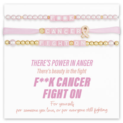 Breast Cancer Awareness Bracelets, Red Ribbon Week Bracelets Bulk, Cancer Care Gifts for Women, Support Gift for Women & Survivors