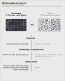 Black Letter Beads for Bracelets - 1650Pcs Round Acrylic Letter Beads with Extra Vowel Letters & Number Beads and Spacer Beads - Ideal for Bracelets, Necklaces,Friendship Bracelet Kits