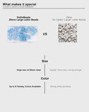 26 Pcs Cute Large Letter Beads, 20mm Jumbo Square Acrylic Letter Beads, Big Letter Beads for Bracelets, Necklaces, Bagcharms, Shoelaces, Keychains, Lanyards, Letter Charms for Craft