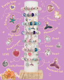 Deinduser Charm Bracelet Making Kit, Jewelry Making Supplies, Charms for Jewelry Making, Craft Kit for Your Princess, Gift for Your Princess